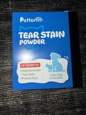 Tear Stain for Dogs and Cats - 15 Pre-Measured Sachets, Lysine